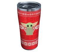 Tervis Star Wars The Mandalorian Christmas Holiday Sweater Triple Walled Insulated Tumbler Travel Cup Keeps Drinks Cold & Hot, 20oz Legacy, Stainless Steel
