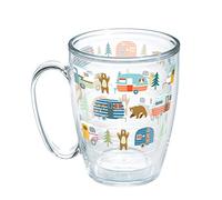 Tervis Trailer Bears Made in USA Double Walled Insulated Tumbler, 16 oz Mug No Lid, Clear