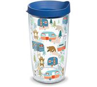 Tervis Trailer Bears Made in USA Double Walled Insulated Tumbler Travel Cup Keeps Drinks Cold & Hot, 16oz, Clear