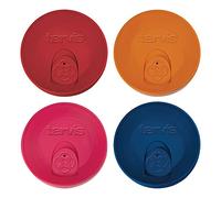 Tervis Travel Lid Assorted 24oz 4pk, Assorted Red Orange Fuchsia Navy