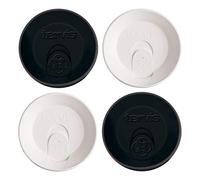Tervis Travel Lid Made in USA Double Walled Insulated Tumbler, Plastic, Assorted Black and White