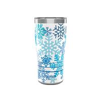 Tervis Christmas Holiday Blue Winter Snowflakes Triple Walled Insulated Tumbler, Stainless Steel