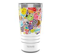 Tervis Traveler Disney 100 Anniversary Happy Faces Triple Walled Insulated Tumbler Travel Cup Keeps Drinks Cold & Hot, 20oz, Stainless Steel