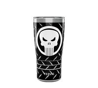 Tervis Traveler Marvel Punisher Black Triple Walled Insulated Tumbler Travel Cup Keeps Drinks Cold & Hot, 20oz, Stainless Steel