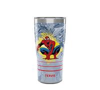 Tervis Traveler Marvel Spider-Man Amazing 60th Anniversary Triple Walled Insulated Tumbler Travel Cup Keeps Drinks Cold & Hot, 20oz, Stainless Steel
