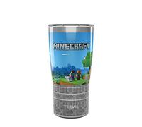 Tervis Traveler Minecraft Cover Art Triple Walled Insulated Tumbler Travel Cup Keeps Drinks Cold & Hot, 20oz, Stainless Steel