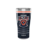 Tervis Traveler NFL Chicago Bears - Vintage Triple Walled Insulated Tumbler Travel Cup Keeps Drinks Cold & Hot, 20oz, Stainless Steel