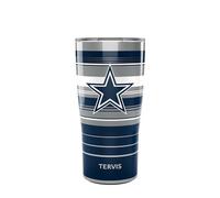 Tervis Traveler NFL Dallas Cowboys - Hype Stripes Triple Walled Insulated Tumbler Travel Cup Keeps Drinks Cold & Hot, 20oz, Stainless Steel