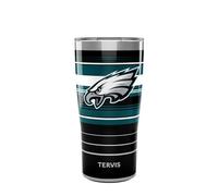 Tervis Traveler NFL Philadelphia Eagles - Hype Stripes Triple Insulated Insulated Tumbler Travel Cup Keeps Drinks Cold & Hot, 20oz, Stainless Steel
