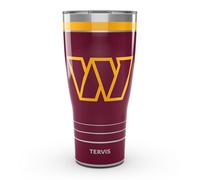Tervis Traveler NFL Washington Commanders - MVP Triple Walled Insulated Tumbler Travel Cup Keeps Drinks Cold & Hot, 30oz, Stainless Steel