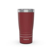 Tervis Traveler Powder Coated Stainless Steel Triple Walled Insulated Tumbler Travel Cup Keeps Drinks Cold & Hot, 20oz, Foxberry Red