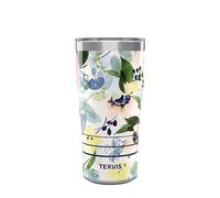 Tervis Traveler Yao Cheng - Floral Anemones Triple Walled Insulated Tumbler Travel Cup Keeps Drinks Cold & Hot, 20oz, Stainless Steel