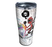 Tervis Triple Walled Marvel - Deadpool Insulated Tumbler Cup Keeps Drinks Cold & Hot, 30oz - Stainless Steel, Let's Do This
