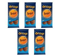 Tery's Chocolate Orange Bar 90g - Orange Slice Shaped Chocolate Pieces Fill Up Together To Make One Chocolate Bar - Pack of 5 x 90g
