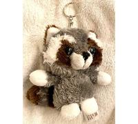 tes Raccoon Soft Plush key chain/key ring