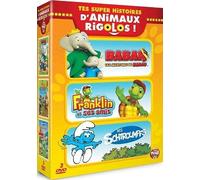 Tes super histoires d'animaux rigolos - Babar, les aventures de Badou + Franklin et ses amis + Les Schtroumpfs