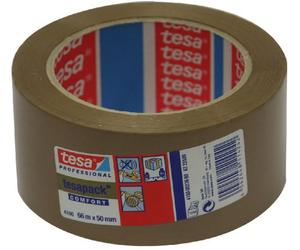 Tesa 04100-00236-00 Brown Packing Tape Sellotape Pack Universal 66 M: 50 mm