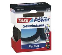 Tesa 04651-00507-00 "Premium" Cloth Tape, Black, 50 m x 38 mm
