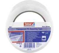 tesa Professional Clear Duct Tape - Waterproof Outdoor Clear Repair Tape, 33 m x 48 mm