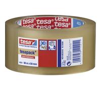 tesa pack 4713 pakettejp i 6-pack - papperstejp för förslutning av förpackningar, återvinningsbart och lösningsmedelsfritt - brunt - 6 rullar på vardera 50 m x 50 mm