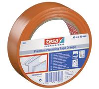tesa 04843-00000-16 Premium Plastering Tape PVC 33m x 50mm Orange