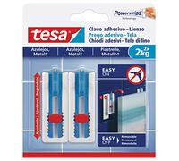 tesa 1 x Canvas Adhesive Nail, White, one Size fits All