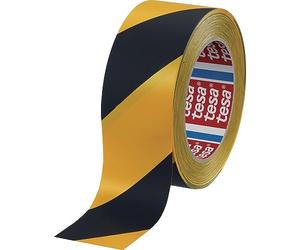 Tesa 4169 Gelb/Schwarz Size 4042448912886 - Warnband 33 MX50 mm