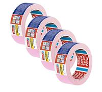 tesa 4333 Sensitive Precision Masking Tape for Masking Sensitive Surfaces Indoors - Very Low Thickness - Light Pink - 4-50 m x 38 mm Each