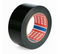 Tesa 4615 Universal Duct Tape - American Fabric Tape for all Repairing, Labelling, Fixing, Packaging, Marking, and Sealing Jobs - Indoor and Outdoor Use - Adhesive Tape - (Black, 50 m)