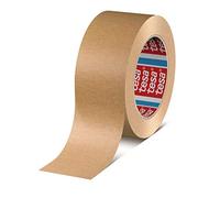 tesa 4713, paper tape, paper packing tape, packaging tape, 50 mm x 50 m (50 mm brown, 1 roll)