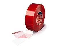 Tesa 4965 Double Sided Adhesive Tape for Lamination and Fixing, Pet Support, Acrylic Modified Mass Adhesive, 205μm, 50 m x 9 mm, Transparent, Pack of 96 Pieces