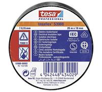 tesa 53988 Professional PVC Electrical Insulation Tape 19mm x 25m - Black
