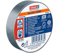 tesa 53988 Professional PVC Electrical Insulation Tape 19mm x 25m - Gray