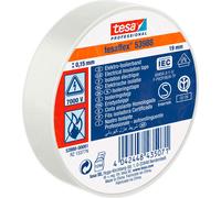 tesa 53988 Professional PVC Electrical Insulation Tape 19mm x 25m - White