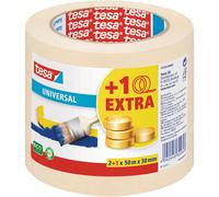 tesa® 55338 Universal Masking Tape Beige 30mm x 50m Pack Of 3