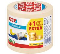 tesa® 55338 Universal Masking Tape Beige 30mm x 50m Pack Of 3