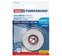 Tesa 55732-00002-02 Powerbond Biadhesive Strong Ribbon for Mirrors, 1.5 m 19 mm