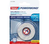 Tesa 55732-00002-02 Powerbond Biadhesive Strong Ribbon for Mirrors, 1.5 m 19 mm