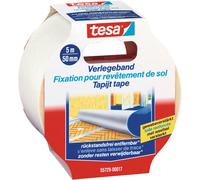 Tesa 55735-14 Flooring Tape With Residue-Free Removal, White, 25 m x 50 mm