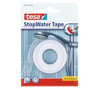 tesa 56220 PTFE Plumbing Repair Tape - 12mm x 12M - White, 56220-00000-00 | Flexible Waterproof PTFE Tape for Water Leaks - Self-Bonding, Pressure-Resistant up to 6 bar and Suitable Indoors or Outdoors
