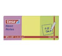 tesa 56691-00000-01 Sticky Notes 200 Sheets 20x50mm Pink/Orange/Ye...