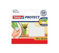 tesa UK Protect Anti Scratch Self Adhesive Felt 18 mm Dia - Brown, 16 Pads