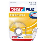 tesa 57912-00000-01 Film Double Sided Self Adhesive Tape For office Home and Hand Crafts, Clear, 7.5 m x 12 mm