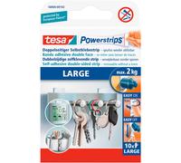 tesa Powerstrips Large, Self-Adhesive Strips - Double-Sided Strips Suitable for