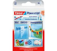 tesa® 58800 Powerstrips Deco Transparent Pack Of 16