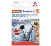 tesa 58810-00000-20 POWERSTRIPS® Double-Sided Strips 50x20mm 8 pieces.