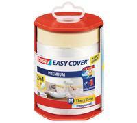 tesa Easy Cover Premium Masking Film for Painting Work - 2 in 1 Masking Film for
