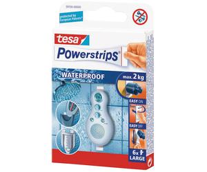 tesa® 59700 Powerstrips Waterproof Large Pack Of 6