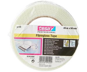 tesa 60100 Fibreglass Joining and Plastering Scrim Tape, 50 mm x 45 m