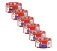 tesa 60760 Temporary PVC Floor Marking Tape - 6 Rolls - Red